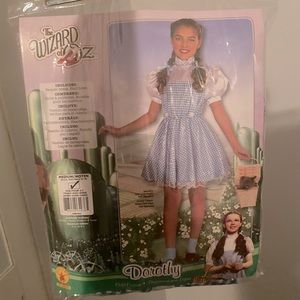 The wizard of Oz Dorthy costume size Medium 5/7